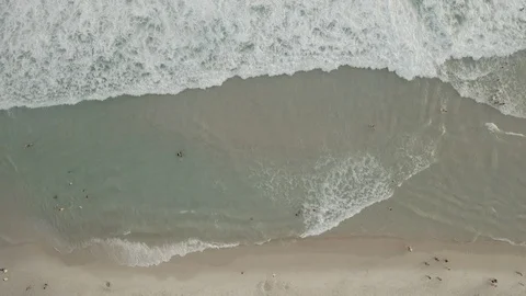 Pull away beach reveal Video stock 101689994