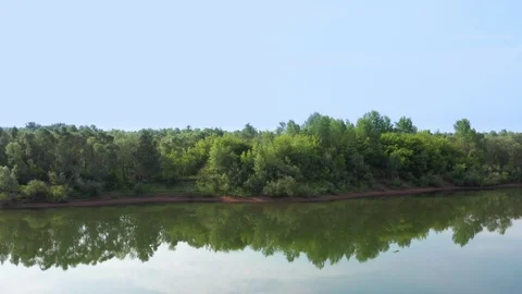 The pull away shot of the lake. Stock Footage 112003116