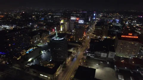 Pull back over HOLLYWOOD Stock Footage 160955168