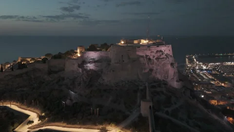 Pull back SANTA BÁRBARA CASTLE Stock-Footage 343587123