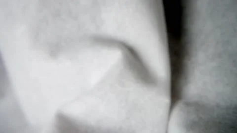 Pull back shot of white paper facial tissue close up Stock Footage 146107048