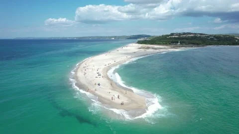 Pull back view of Possidi, Greece. 4K Drone Video. Stock Footage 164880347