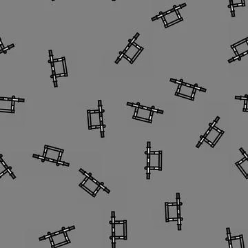 Pull up bar fitness tool vector seamless pattern Stock Illustration