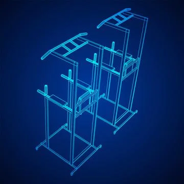 Pull up bar. Upper body workout, bodybuilding exercise. Stock Illustration