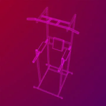 Pull up bar. Upper body workout, bodybuilding exercise. 스톡 일러스트