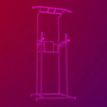 Pull up bar. Upper body workout, bodybuilding exercise. 스톡 일러스트