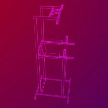 Pull up bar. Upper body workout, bodybuilding exercise. Stock Illustration