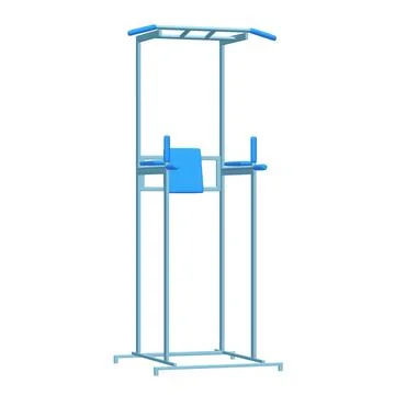 Pull up bar. Upper body workout, bodybuilding exercise. Illustrazione stock