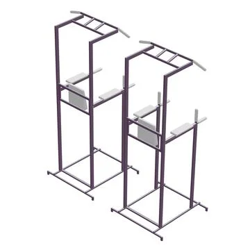 Pull up bar. Upper body workout, bodybuilding exercise. Illustrazione stock