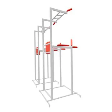 Pull up bar. Upper body workout, bodybuilding exercise. Stock Illustration