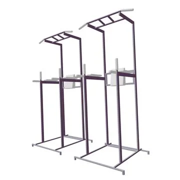 Pull up bar. Upper body workout, bodybuilding exercise. Stock Illustration