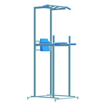 Pull up bar. Upper body workout, bodybuilding exercise. Illustrazione stock