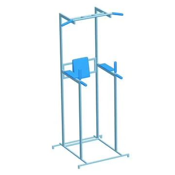 Pull up bar. Upper body workout, bodybuilding exercise. Stock Illustration