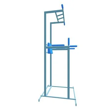 Pull up bar. Upper body workout, bodybuilding exercise. Stock Illustration