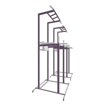 Pull up bar. Upper body workout, bodybuilding exercise. Stock Illustration