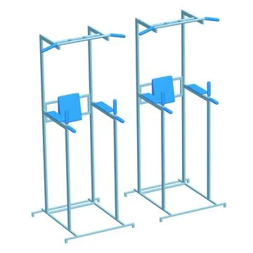 Pull up bar. Upper body workout, bodybuilding exercise. Stock Illustration