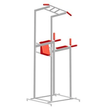 Pull up bar. Upper body workout, bodybuilding exercise. 스톡 일러스트