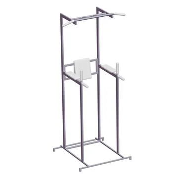 Pull up bar. Upper body workout, bodybuilding exercise. Stock Illustration