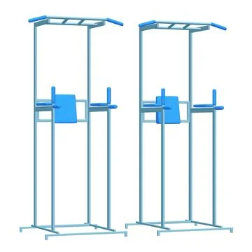 Pull up bar. Upper body workout, bodybuilding exercise. 스톡 일러스트