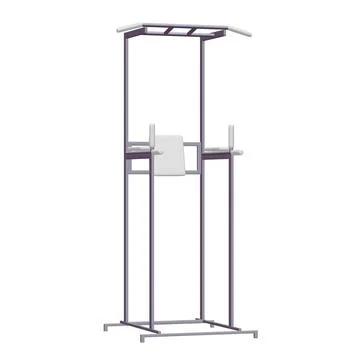 Pull up bar. Upper body workout, bodybuilding exercise. 스톡 일러스트