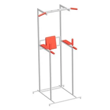 Pull up bar. Upper body workout, bodybuilding exercise. Illustrazione stock