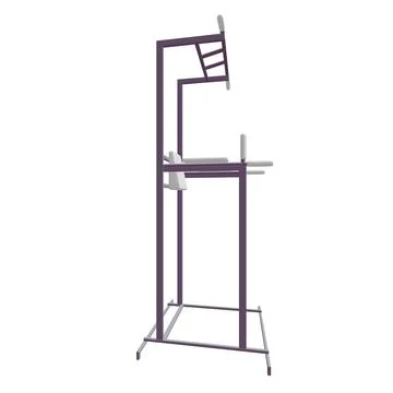 Pull up bar. Upper body workout, bodybuilding exercise. 스톡 일러스트