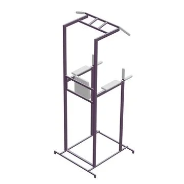 Pull up bar. Upper body workout, bodybuilding exercise. Stock Illustration