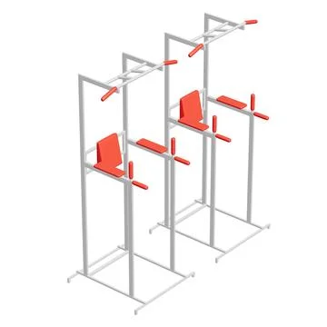Pull up bar. Upper body workout, bodybuilding exercise. 스톡 일러스트