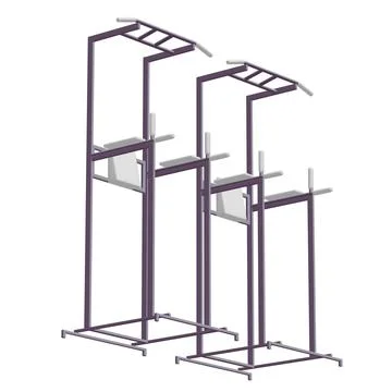 Pull up bar. Upper body workout, bodybuilding exercise. Stock Illustration