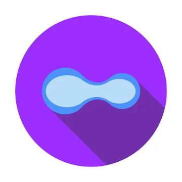 A pull buoy icon Stock Illustration