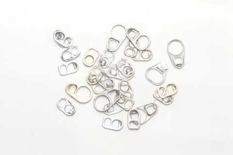 Pull cap of can on white background Stock Photos