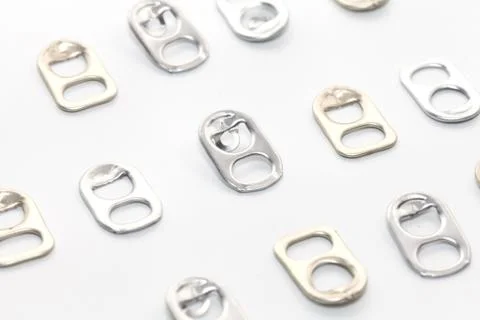 Pull cap of can on white background Stock Photos