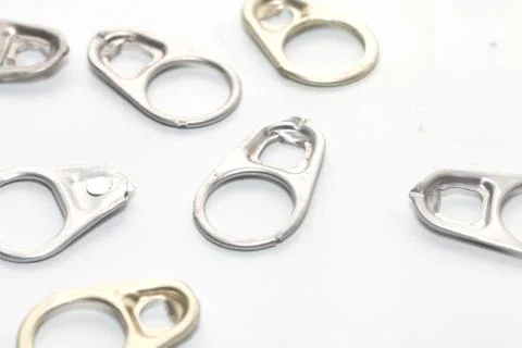 Pull cap of can on white background Stock Photos