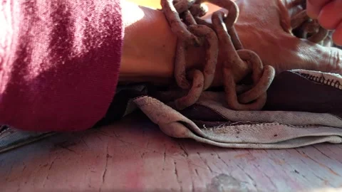 Pull the chain with your hand Stock Footage 262016160