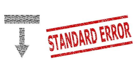 Pull Down Fractal Composition of Pull Down Icons and Textured Standard Error 스톡 일러스트