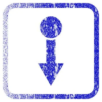 Pull Down Framed Textured Icon Stock Illustration