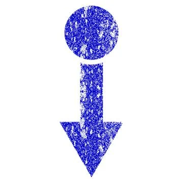 Pull Down Grunge Textured Icon Stock Illustration