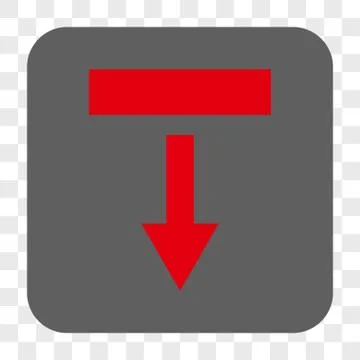 Pull Down Interface Toolbar Button 스톡 일러스트