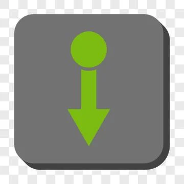 Pull Down Rounded Square Button Stock Illustration