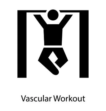 Pull Up Exercise Stock Illustration