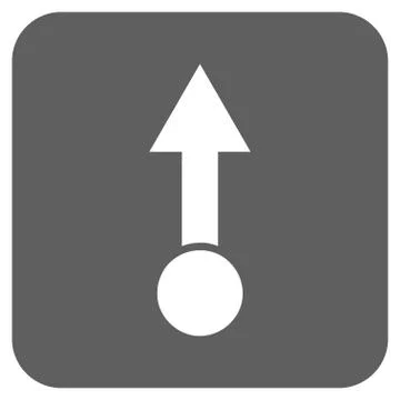 Pull Up Flat Squared Vector Icon 스톡 일러스트