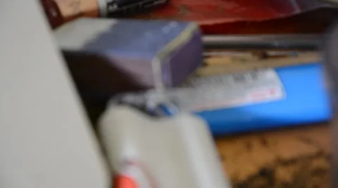 Pull focus on box of matches Stock Footage 49231852