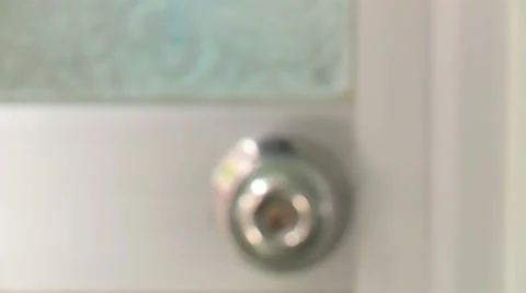Pull focus to door lock Video stock 41579094
