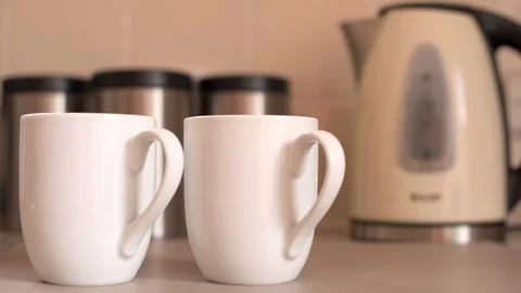 Pull Focus of Hot Drinks Video stock 94003305