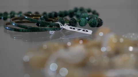 Pull Focus of Jewellery Close Up Stock Footage 101341747