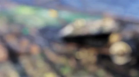 Pull Focus Wheel Barrow Rural Allotment Gardening Tools Village - Morning Light 動画素材 48982541