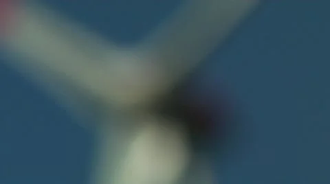 Pull focus to windmill Stock Footage 11300588