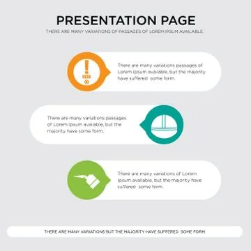 Pull, hardhat, risk management presentation design template in orange, green, Illustrazione stock