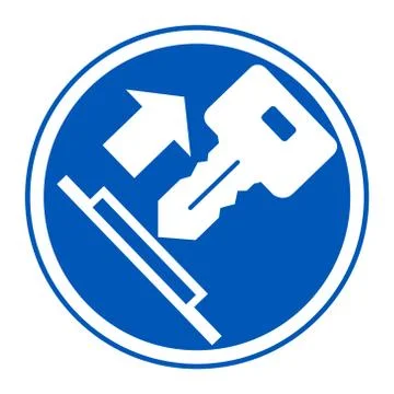 Pull Key Symbol Sign Isolate On White Background,Vector Illustration EPS.10 イラスト素材