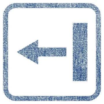 Pull Left Fabric Textured Icon 스톡 일러스트